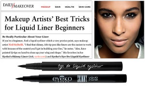 Daily Makeover: Makeup Artists’ Best Tricks for Liquid Liner Beginners