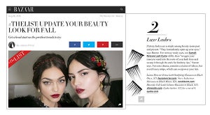 Harper’s Bazaar: Luxe Lashes