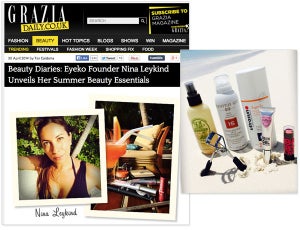 Grazia Beauty Diaries: Eyeko Founder Nina Leykind Unveils Her Summer Beauty Essentials