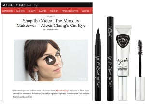 Vogue Monday Makeover – Alexa Chung’s Cat Eye