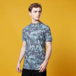 Batman Camo Neck Ribbed T-Shirt - Khaki