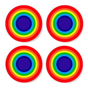 Rainbow Classic Rainbow Coaster Set