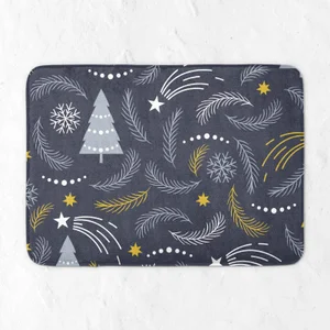 Winter Leaves Bath Mat