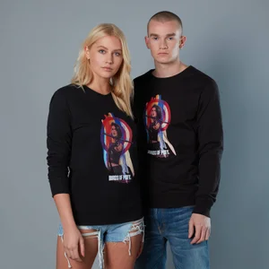 Huntress With Target Unisex Birds of Prey Sweatshirt - Black