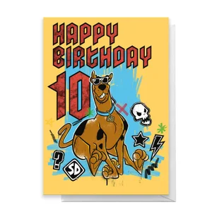 Scooby Doo 10th Birthday Greetings Card