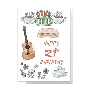 Friends Birthday 21st Greetings Card