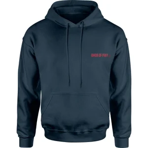 Birds of Prey Logo Embroidered Unisex Hoodie - Navy