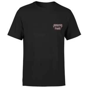 Jurassic Park Jurassic Park Rock Embroidered Logo Unisex T-Shirt - Black