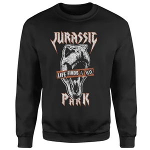 Jurassic Park Rex Punk Sweatshirt - Black