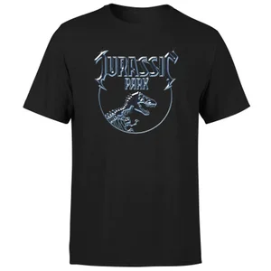 Jurassic Park Logo Metal Men's T-Shirt - Black