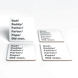 Daddy/Dad/Father... Coaster Set