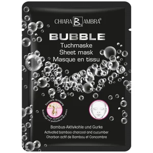 CHIARA AMBRA Bubble Tuchmaske Mit Bambus-Aktivkohle Und Gurke