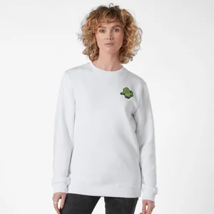 Ghostbusters Slimer Pocket Square Sweatshirt - White