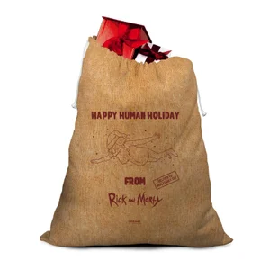Rick And Morty Happy Human Holidays Christmas Santa Sack