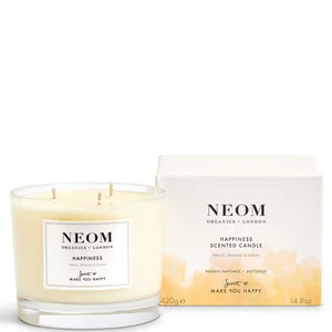 NEOM Happiness Scented 3 Wick Candle