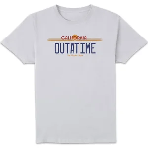 Back To The Future Outatime Plate T-Shirt - White