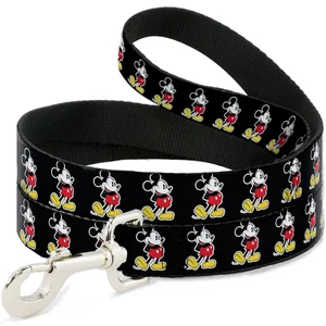 Buckle-Down Mickey Mouse Dog Leash - Black