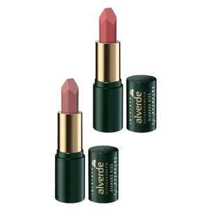alverde NATURKOSMETIK Diamond Kiss Lipstick 10 Rose Saphir / 20 Turmanlin