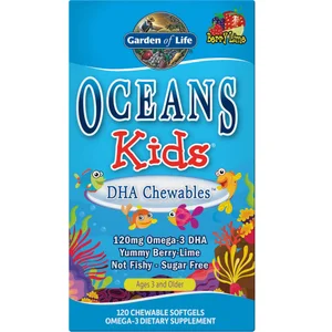 Oceans Kids' DHA Chewables Omega-3 - Berry Lime - 120 Softgels