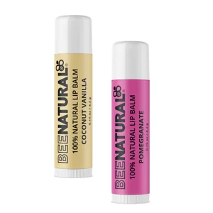 Bee Natural Lip Balm Coconut Vanilla / Pomegranate