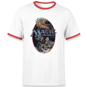 Magic: the Gathering Est. 1993 Unisex Ringer T-Shirt - White / Red