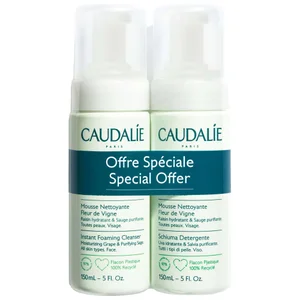Caudalie Face Vinoclean Instant Foaming Cleanser 150ml x 2 (Worth £36)