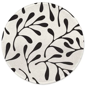 Decorsome Big Sprigs Round Bath Mat