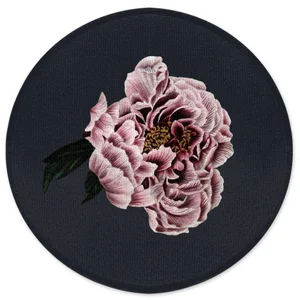 Decorsome Vintage Rose Round Bath Mat