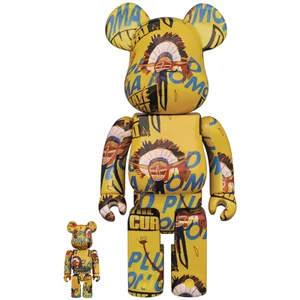 Medicom Andy Warhol X Basquiat 3 100% X 400% Be@rbrick 2 Pack