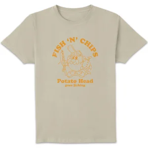 Mr. Potato Head Fish N Chips Men's T-Shirt - Cream