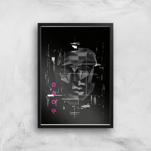 Squid Game Front Man Glitch Giclee Art Print