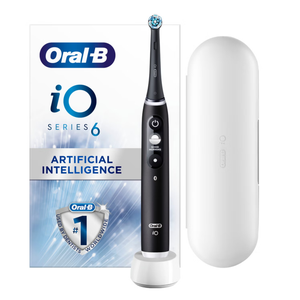 Oral B iO6 Black Lava Electric Toothbrush with Travel Case
