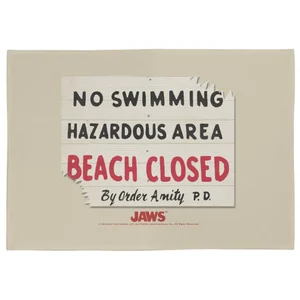 Jaws Beach Closed Tea Towel