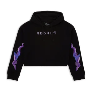 Disney Ursula Women's Cropped Hoodie - Black