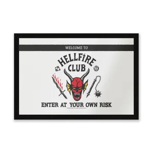 Stranger Things Welcome To The Hellfire Club Entrance Mat