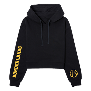 Borderlands Women's Cropped Hoodie - Black