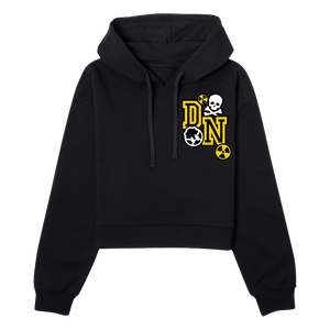 Duke Nukem Women's Cropped Hoodie - Black