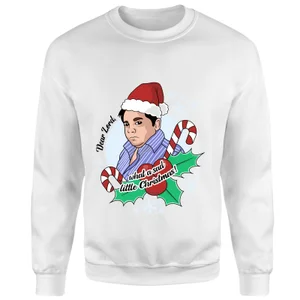 Dear Lord What A Sad Little Come Dine with Me Christmas Sweatshirt - White