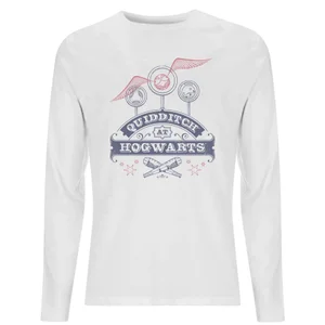 Harry Potter Quidditch At Hogwarts Men's Long Sleeve T-Shirt - White