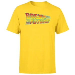 Back To The Future Classic Logo Men's T-Shirt - Yellow