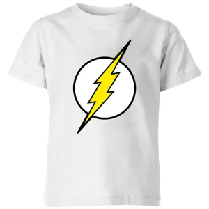 Justice League Flash Logo Kids' T-Shirt - White