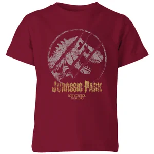 Jurassic Park Lost Control Kids' T-Shirt - Burgundy