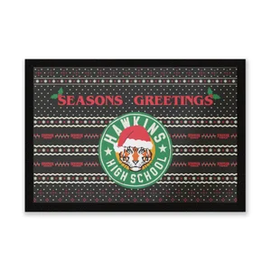 Stranger Things Seasons Greetings From Hawkins High School Entrance Mat