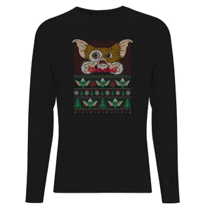 Gremlins Fairisle Long Sleeve T-Shirt - Black