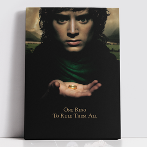 Decorsome x Lord Of The Rings One Ring To Rule Them All Rectangular Canvas