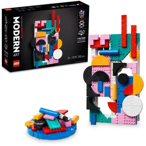 LEGO ART Modern Art Colourful Abstract Wall Canvas Set 31210
