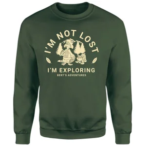 The Raccoons Not Lost Just Exploring Sweatshirt - Green