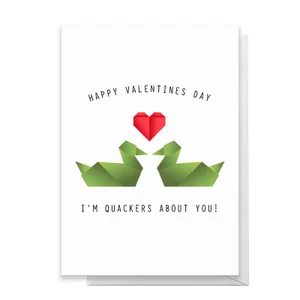 Quackers About You Greetings Card