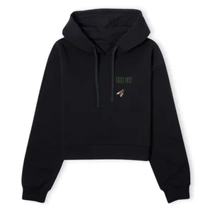 The Fly Giant Fly Women's Cropped Hoodie - Black