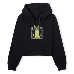 Pokemon Turtwig Women's Cropped Hoodie - Black